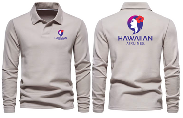 AIR HAWAIIAN AIRLINES LONG SLEEVE POLO